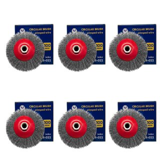 3er-Pack Kegelbürste 100 Mm – Gezopfte Drahtbürste, M14, 12500 U/min, Für Winkelschleifer, Zum Entrosten & Polieren