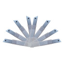 20x Trapetzkingen Ersatzklingen 19mm  Cuttermesser Abbrechklingen