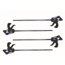 4x Schnellspannzwinge 150 mm Einhandzwinge Klemmzwinge...