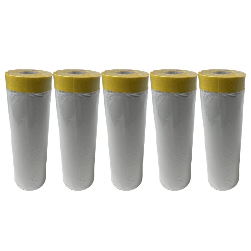 1 Rolle 33m oder 16m Baufolie Maler Abdeckfolie Klebeband mit Folie Abklebeband 