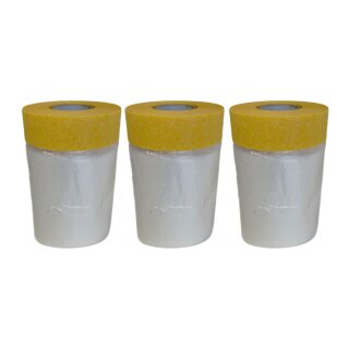 3 x Baufolie Malerkrepp Klebeband Abdeckband Masker Tape...