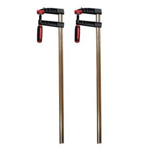 2x Leimzwinge Schraubzwinge Klemmzwingen 300x80mm Rutschsicherung