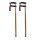 2x Leimzwinge Schraubzwinge Klemmzwingen 300x80mm Rutschsicherung