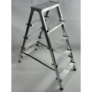 Leiter Trittleiter Klappleiter 2x5 Stufen zweiseitige Haushaltsleiter