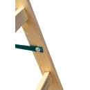 Holzleiter Leiter Trittleiter 2 x 5 Stufen zweiseitige Klappleiter