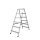 Zweiseitige Haushaltsleiter 2x6 Stufen Leiter Trittleiter Klappleiter
