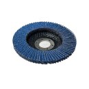 10x Fächerschleifscheiben 115mm flach Körnung 40 Blau Lamellenscheiben