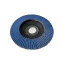 5x Fächerschleifscheiben 115mm flach Körnung 60 Blau Lamellenscheiben