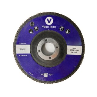 Fächerschleifscheiben Lamellenscheiben 125mm konisch P60 Braun 5x