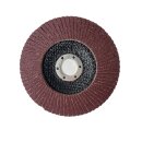 Fächerschleifscheiben Lamellenscheiben 115mm flach P40 Braun 5x