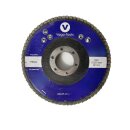 5x Fächerschleifscheiben 115mm flach Körnung 120 Braun Lamellenscheibe