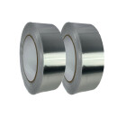 Aluminiumband Aluklebeband Klebeband 75mmx50m Isolierung 2 Rollen