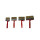 Malerpinsel Flachpinsel 12 tlg Set Flächenstreicher 7/10/12/14cm je 3 