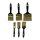 Malerpinsel Pinsel Flachpinsel 18 tlg Set 25/38/50/63/75/100 mm je 3