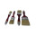 Malerpinsel Flach Pinsel 48 tlg Set Lasurpinsel 25/38/50/63 mm je 12