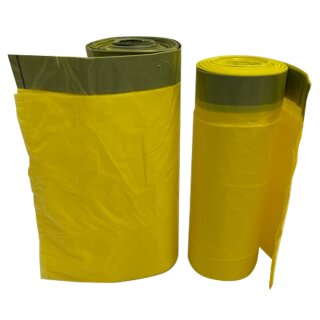 2 Rollen 90L Abfallsäcke Gelber Sack Müllbeutel Mülltüten mit Zugband