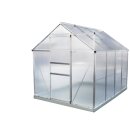 Gewächshaus Aluminium mit Fundament Treibhaus Glashaus Frühbeet 4,83m²