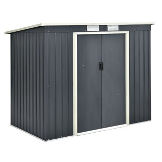 Mülltonnenbox Müllbox Mülltonnenverkleidung 2 Türen Gartenhausschrank