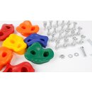 40x Klettergriffe Klettersteine Kletterwand Boulderwand für Spielturm