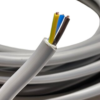 Mantelleitung NYM - J 3*2,5 - 10m grau Kabel Elektrokabel Stromkabel