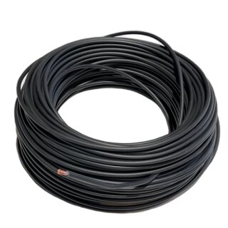2m Batteriekabel Aderleitung 4 mm² H07V-K Stromkabel Kabel schwarz