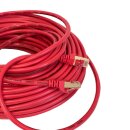 CAT7 Patchkabel Netzwerkkabel Internet Kabel rot 0,5m...