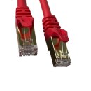 CAT7 Patchkabel Netzwerkkabel Internet Kabel rot 0,5m Patch rund