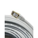 1m Patchkabel Netzwerkkabel CAT7 rund  Internet weiß Patch Kabel