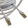 CAT7 Patchkabel Netzwerkkabel Internet Kabel weiß 1m Patch rund