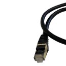 2m Patchkabel Netzwerkkabel CAT7 rund  Internet schwarz...