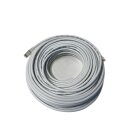 CAT7 Patchkabel Netzwerkkabel Internet Kabel weiß 2m Patch rund