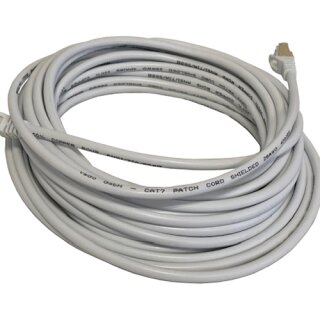 2m Patchkabel Netzwerkkabel CAT7 rund grau Internet Kabel Patch