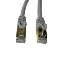 2m Patchkabel Netzwerkkabel CAT7 rund grau Internet Kabel Patch