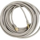 CAT7 Patchkabel Netzwerkkabel Internet Kabel grau 10m Patch rund