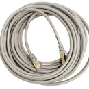 CAT7 Patchkabel Netzwerkkabel Internet Kabel grau 20m Patch rund