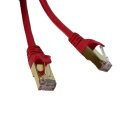 20m Patchkabel Netzwerkkabel CAT7 rund  Internet rot Patch Kabel