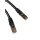 CAT7 Patchkabel Netzwerkkabel Internet Kabel schwarz 30m Patch rund