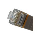 0,5m CAT7 Patchkabel Netzwerkkabel  flach Internet Kabel grau Patch