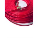 1m CAT7 Patchkabel Netzwerkkabel  flach rot Internet Kabel Patch