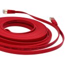 5m CAT7 Patchkabel Netzwerkkabel  flach rot Internet Kabel Patch