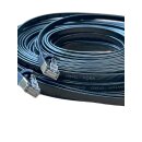 10m CAT7 Patchkabel Netzwerkkabel  flach schwarz Internet Kabel Patch