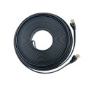 CAT7 Patchkabel Netzwerkkabel Internet Kabel schwarz 10m Patch flach