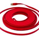 10m CAT7 Patchkabel Netzwerkkabel  flach rot Internet Kabel Patch