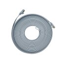 20m CAT7 Patchkabel Netzwerkkabel  flach Internet Kabel grau Patch