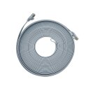 20m CAT7 Patchkabel Netzwerkkabel  flach Internet Kabel grau Patch