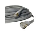 20m CAT7 Patchkabel Netzwerkkabel  flach Internet Kabel grau Patch
