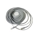 20m CAT7 Patchkabel Netzwerkkabel  flach Internet Kabel grau Patch