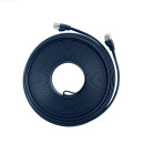 30m CAT7 Patchkabel Netzwerkkabel  flach schwarz Internet Kabel Patch