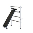 Sprossenwand Kletterwand Klimmzugstange Hantelbank Weiß 3 tlg Set